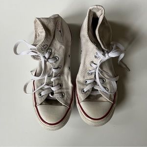 White Converse All Stars High Tops